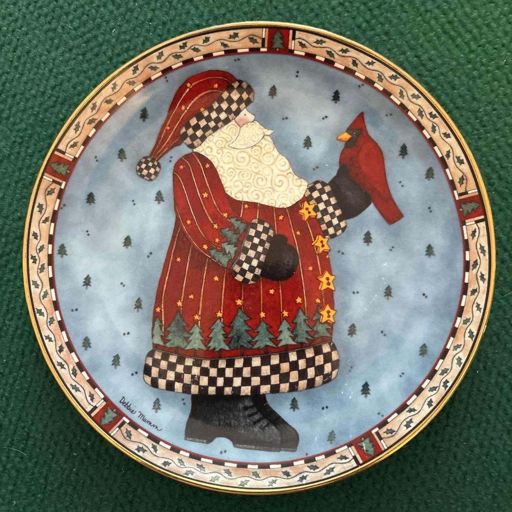 Royal Doulton~A Christmas Greeting~ Debbie Mumm 8" Decorative Plate #HA5282